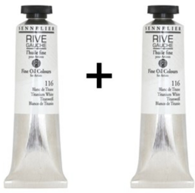 시넬리에 리브고쉬 유화물감 200+200ml 티타늄화이트 트윈팩(특별행사상품)