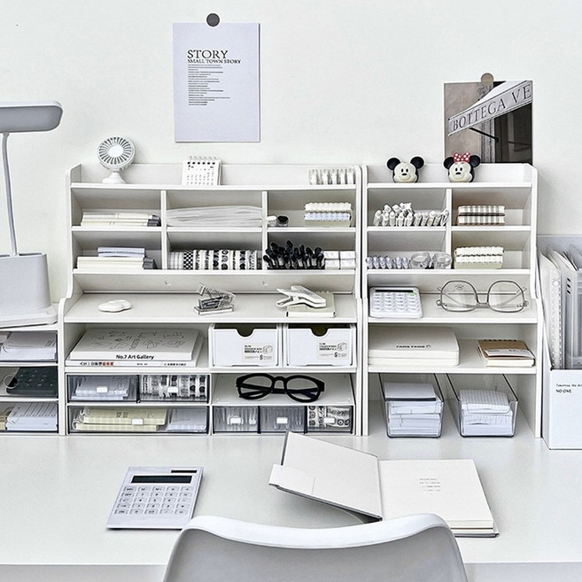 미니 책상정리 5단 책상선반 데스크 정리 수납, 대형