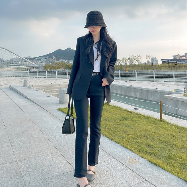 (초특가 고퀄리티)(국내 자체 제작)(당일 발송) 카렌 싱글 원버튼 자켓