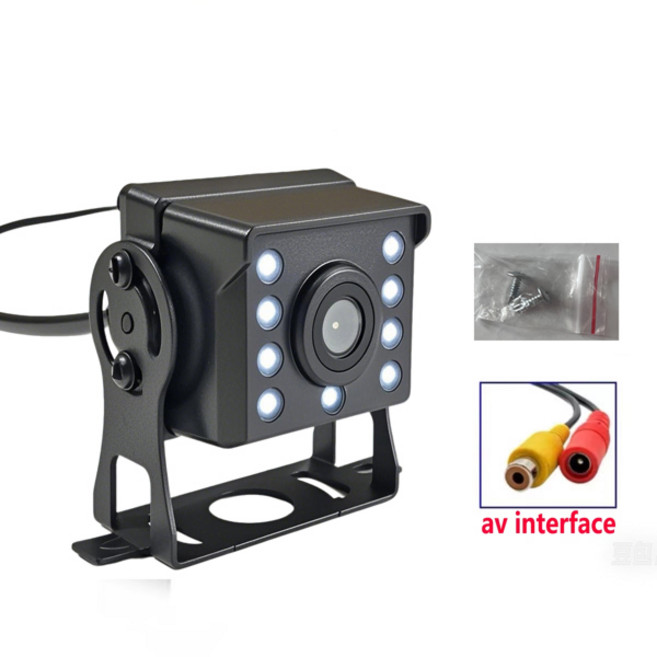 HD 자동차 반전 카메라 자동차 12-24V 버스 야간 투시경 방수 반전 카메라 모니터링 방수 선 스크린 CCD, 01 Aviation head