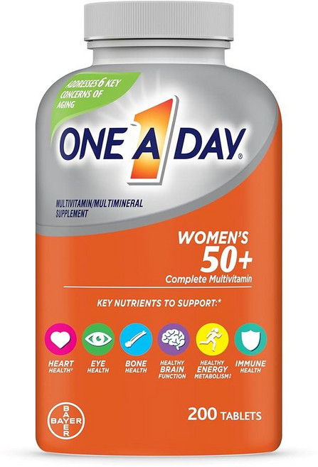 ONE A DAY 50세 이상 여성용 종합비타민 200정, 1개