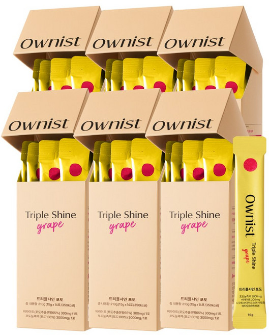 오니스트 트리플샤인 포도, 14회분, 6박스