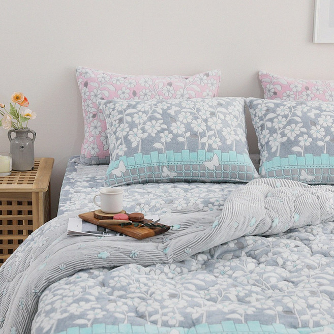 라라베딩 착번아웃 고밀도 극세사 이불