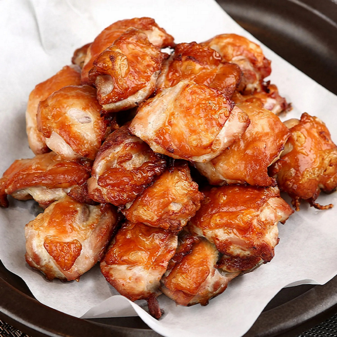 한입 닭다리살100% 순살 로스치킨 찹스테이크, 3개, 300g