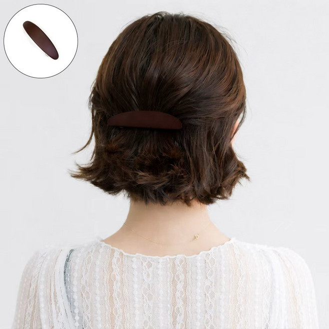 무광 반묶음 고정력좋은 타원 자동헤어핀