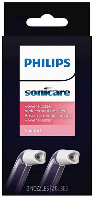 Philips Sonicare Power Flosser Comfort Tips (F2) 2팩 화이트 HX3052/00, 편안한 팁