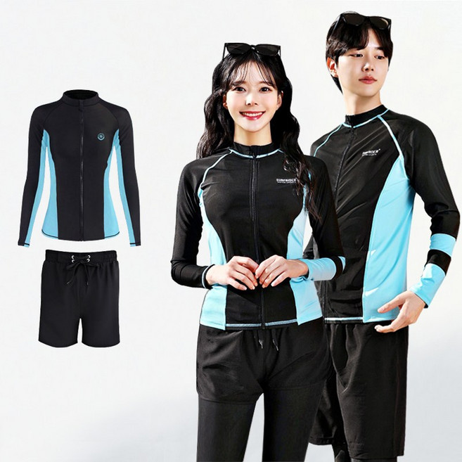 서프라이더 남녀 상하의 세트 블루라인 집업 래쉬가드 빅사이즈 /SURFRIDER