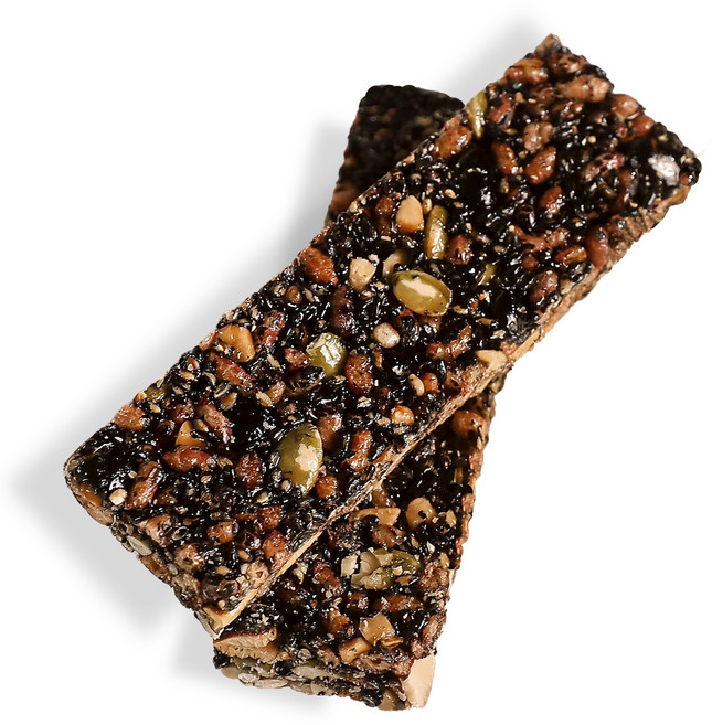 한결맛담 블랙푸드 무설탕 에너지바 글루텐프리 고식이섬유 견과바 견과류 간식, 22g, 10개