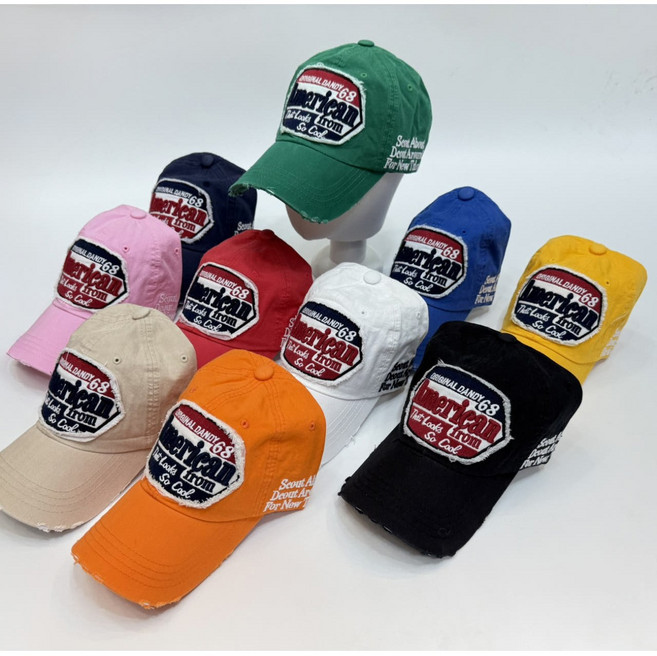 아메리칸 빈티지 워싱 볼캡 캐쥬얼 남녀공용 모자 10color