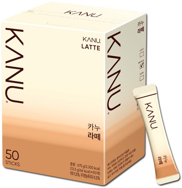 카누 라떼, 1개, 50개입