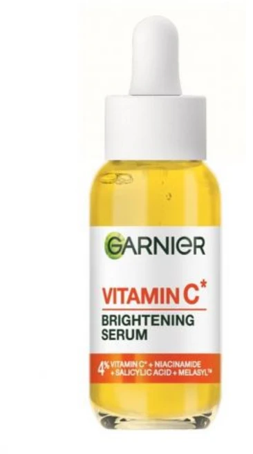 Garnier 가르니에 비타민 C 글로우 부스터 세럼 듀오 낮과 밤용 다크 스폿 세럼과 브라이트닝 나이트 포함 스폿과 피로한 피부를 위한 비건 포뮬러 스킨액티브 2 x 30ml - 쿠팡
