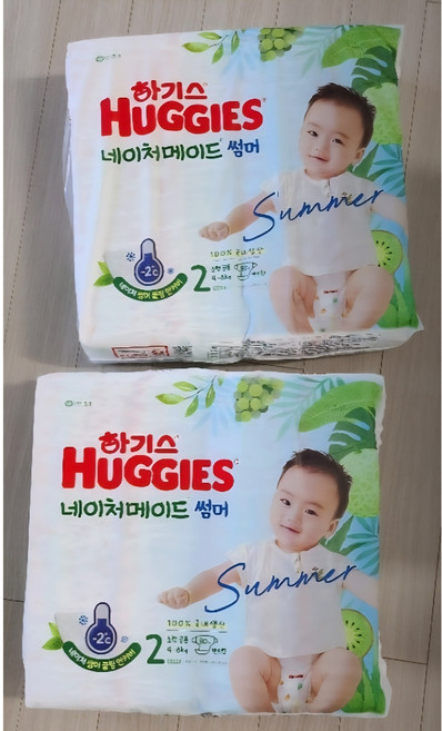 하기스 네이처메이드 썸머 여름용 기저귀 밴드형, 2단계