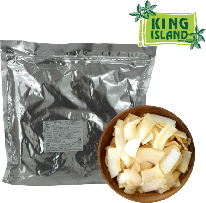 킹아일랜드 구운 코코넛칩 대용량, 500g, 1개