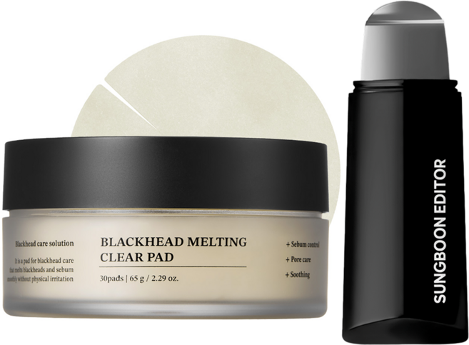 성분에디터 10분 블랙헤드 피지 삭제 멜팅 클리어 패드 + 코 피지 제거 딥클리너, 30매입, 1개
