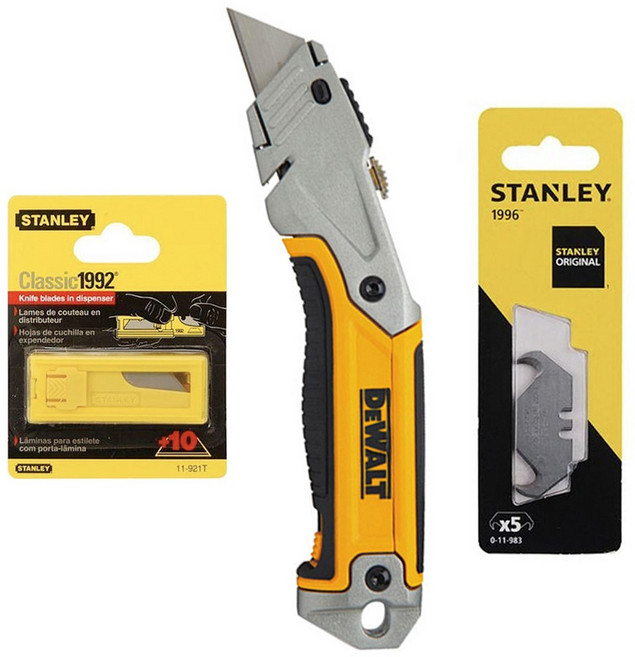 디월트 유틸리티칼 오토로딩 다용도 칼심세트 DWHT10046+0-11-983+11-921T, 1세트