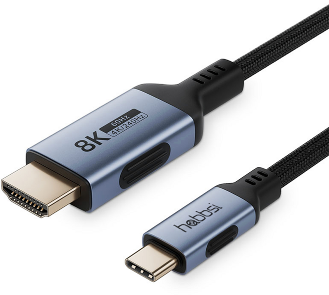 햅시 USB C TO HDMI 8K TV연결 미러링 케이블 삼성 애플 아이패드 스마트폰, 1개, 3m