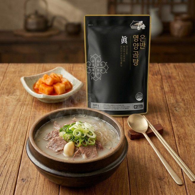 다모아 온반 영양곰탕 진한 사골국물 깊은 맛 든든한 한끼 즉석탕 간편식, 3개, 600g