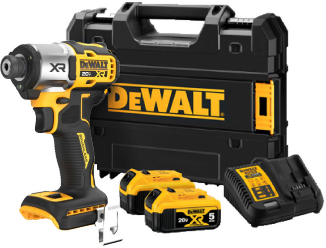 DEWALT 디월트정품 DCF845P2T 20V 충전 임팩트 드라이버 3-Speed 속도조절 배터리 5.0Ah 2개 세트, 1개