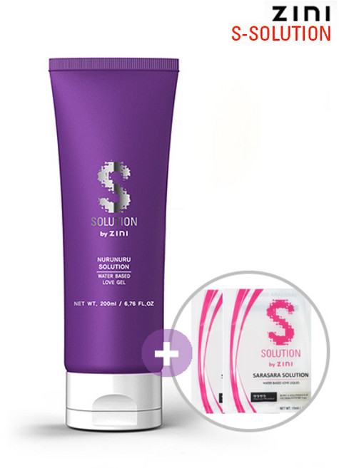 지니 에스솔루션 누루누루 러브 마사지젤 (200ml) + 사라사라 팩젤 2p, 200g, 1개
