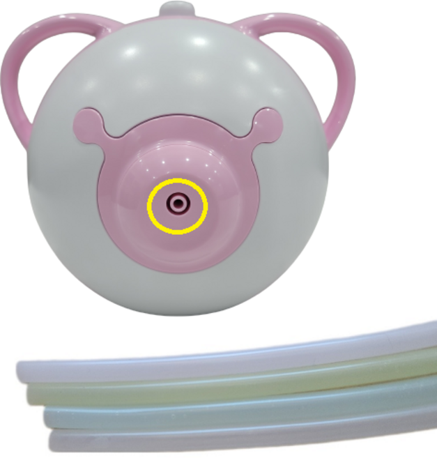 노시부 한일포근 호환용 연결튜브 실리콘 국내생산, 2개, 핑크