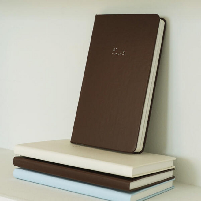 아트박스/워너디스 잔물결 세줄 일기장 다이어리, 페일 블루 pale blue