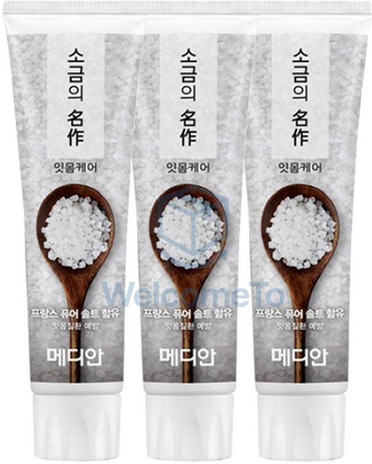메디안 소금의명작 치약, 120g, 3개