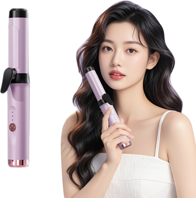 무선 봉고데기 22mm 28mm 고데기 휴대용 웨이브, 퍼플