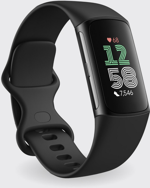 Fitbit Charge 6 運動手錶, 黑色, 1個
