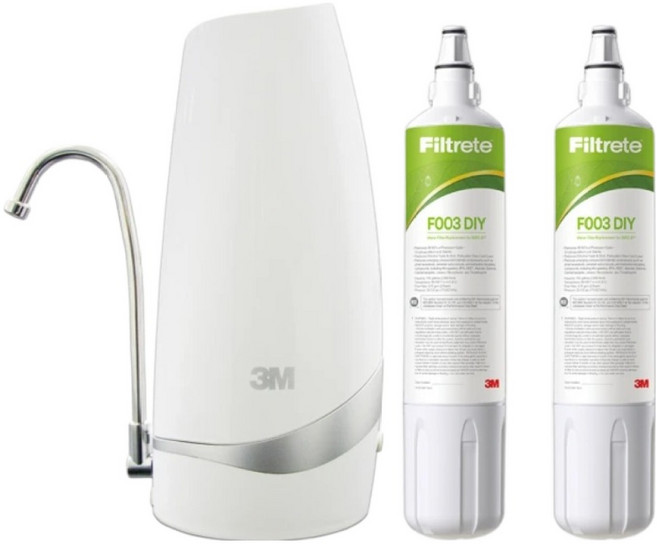 3M DIY可生飲桌上型淨水器 鵝頸款 附濾心 2支, S003-CG, S003-CG, 1個