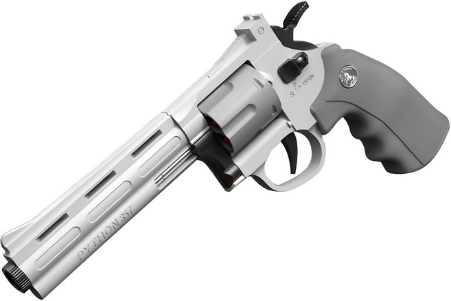 UB 리볼버 ZP5 탄피 저격 너프건 자동 연발 권총, 1개, 실버그레이 대형