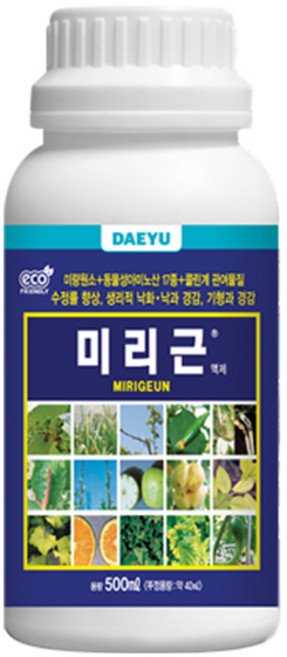 미리근 액제 미량요소 비료 원소 동물성아미노산 붕산 식물영양제 고추 사과, 1개, 500ml