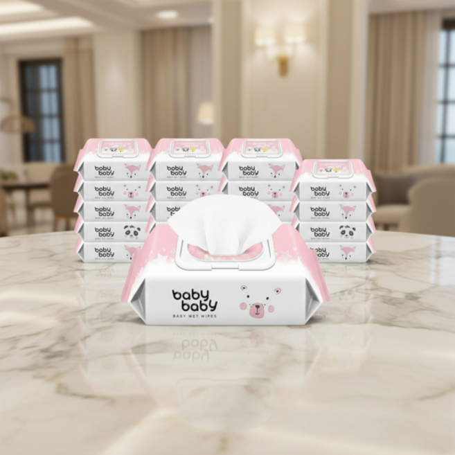 트윙클 120매 캡형 아기물티슈 20팩, 43g