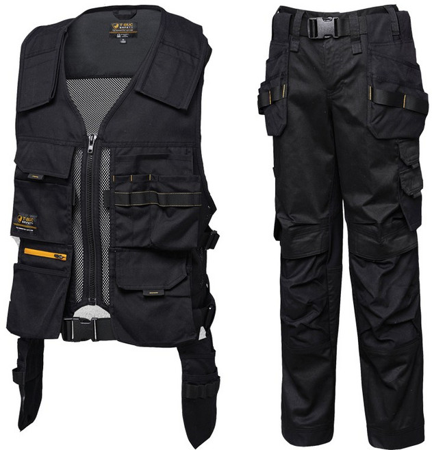 [TBUC] TMV-01 특수조끼 수납조끼 안전조끼 작업복 작업복바지 작업복상하의 툴마스터조끼 툴마스터바지 무료자수