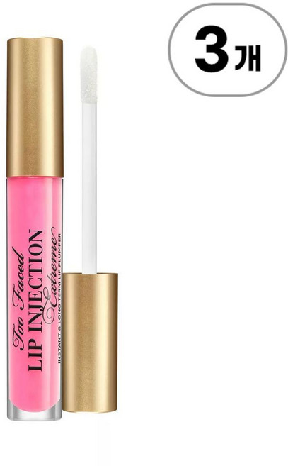 투페이스드 립 인젝션 익스트림 버블검 얌 Too Faced Lip Injection Extreme Hydrating Lip Plumper Bubblegum Yum 4g, 3개