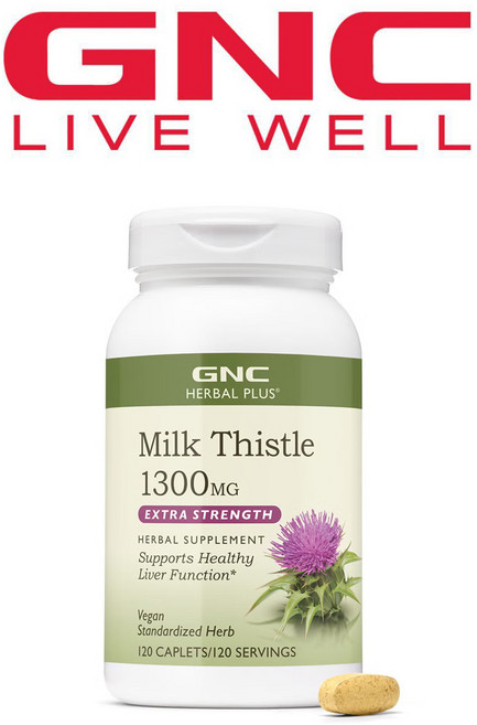 GNC 밀크시슬 1300mg 120정, 1개