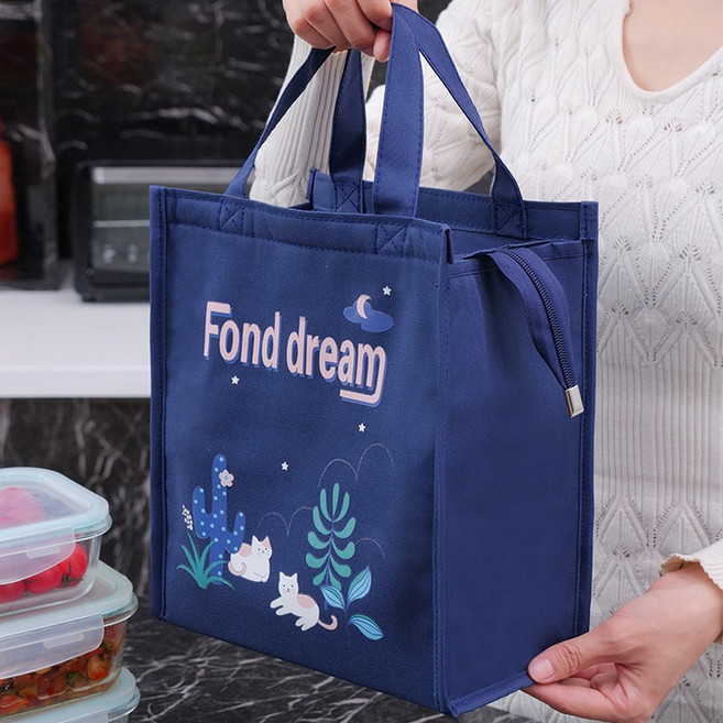Fond dream 午餐保溫袋, 古靈精怪小貓咪, 1套