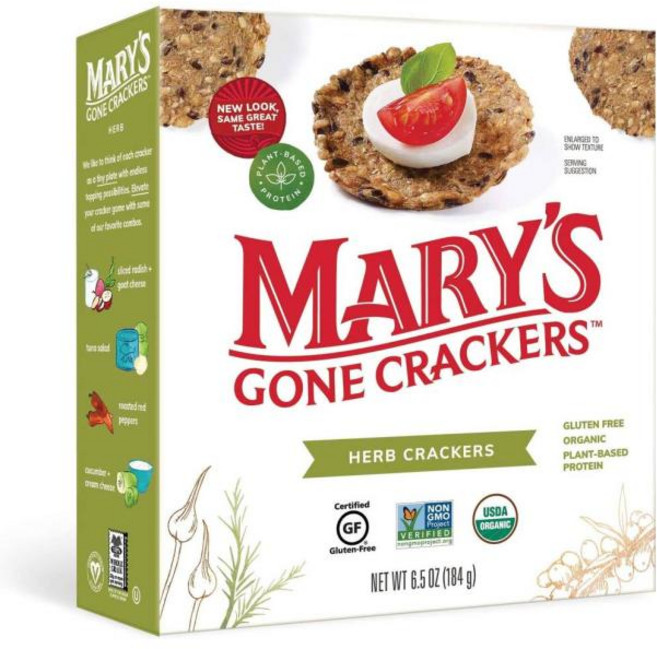 Mary's Gone Crackers 메리스 곤 크레커 허브 크래커 184g, 1개