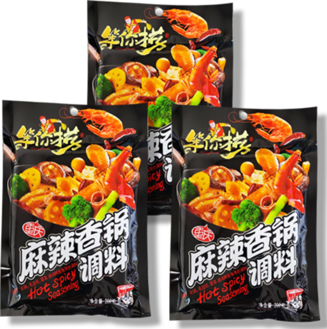 홍홍 중국식품 등니노 마라샹궈 볶음소스, 200g, 3개