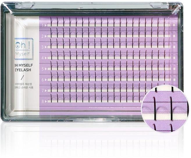 오마이셀프 속눈썹 편리하고 빠르게 풍성한 속눈썹 연출, 포인트 0.07 10mm, 3개