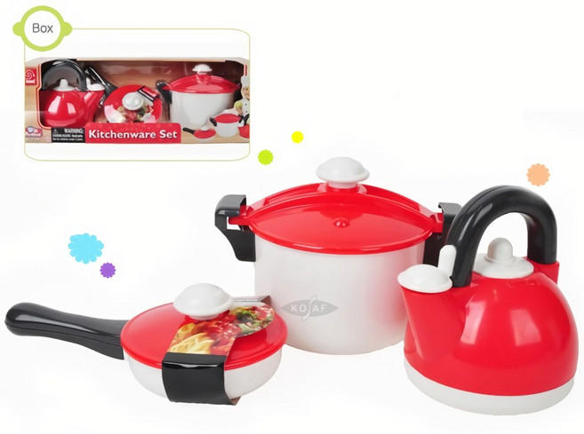 장난감 주방 놀이 소꿉 소품 역할 아기 어린이집 뉴 쿠킹 3종 세트, 1개