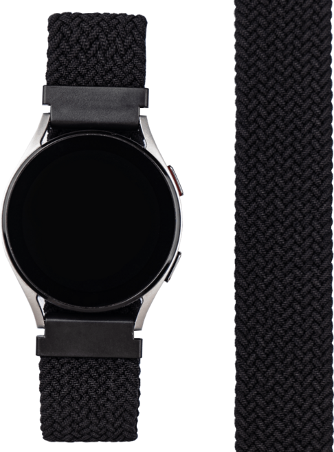 갤럭시워치 3 4 5 6 클래식 액티브 기어 스포츠 호환 브레이드 솔로루프 스트랩 밴드 시계줄 20mm, 01 네이비 블랙, 1개