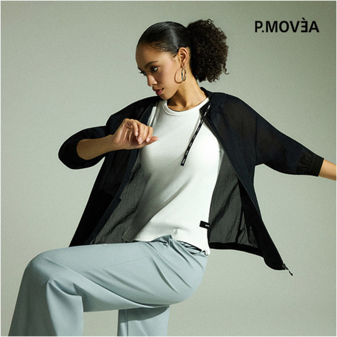 [P.MOVƎ̀A] 피무베아 26SS 여성 모션플렉스 시어 자켓 (+전고객 후배송 크로스백)