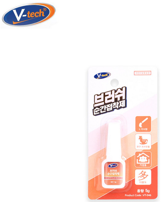브이텍 순간 접착제 VT-041 신발 레자 에폭시 가죽 운동화 구두 등산화 밑창 섬유 다용도 강력접착제 수성 옷수선테이프 실리콘접착제 본드, VT-101, 실리콘 접착제, 1개