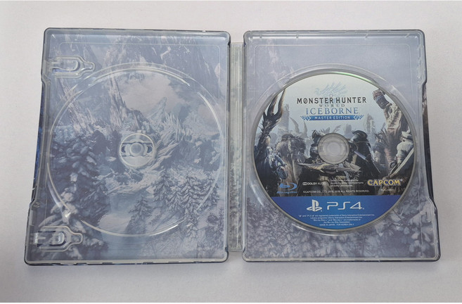 중고품 플스4 PS4 몬스터헌터월드 아이스본 스틸북 (게임CD포함) 업데이트후 한글지원 플레이스테이션4, PS4 중고