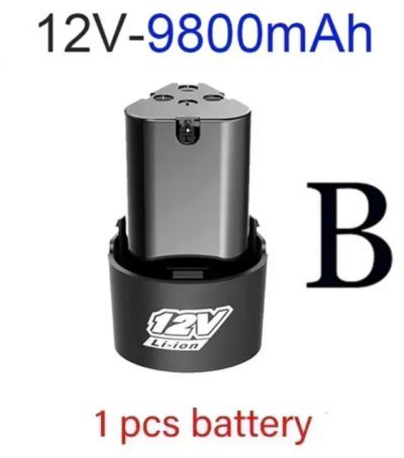 기존 12V 9800mAh 유형 B 전동 공구 범용 충전 배터리 전기 드라이버 전기 드릴 리튬 이온 배터리, 10 1 battery