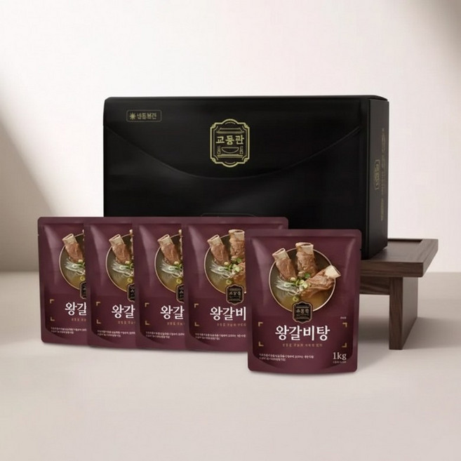 교동관 왕갈비탕 5팩 선물세트 명절 답례품 설선물, 1세트, 1kg