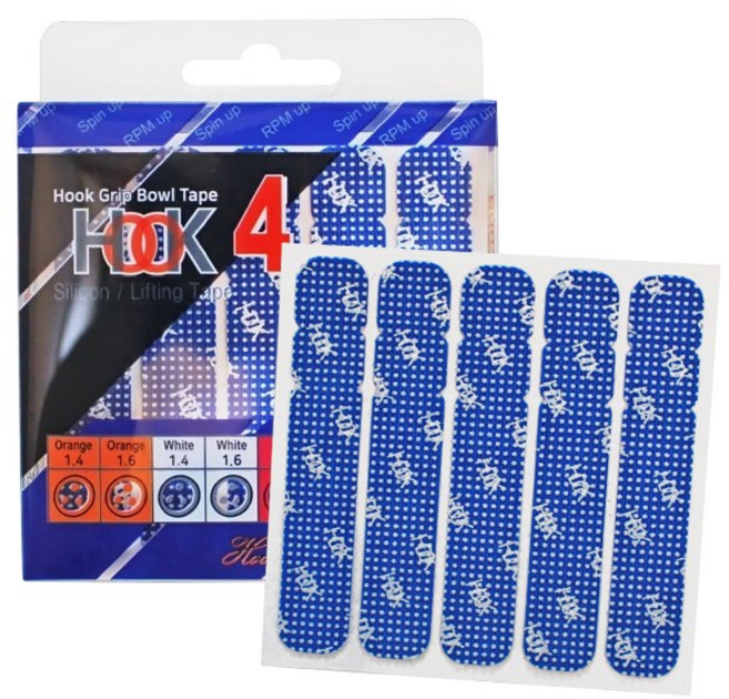 훅 RPM 다목적 실리콘 프리컷 테잎 볼링테이프 중약지 리프팅 강화 인서트테잎 볼링용품, No4. 블루