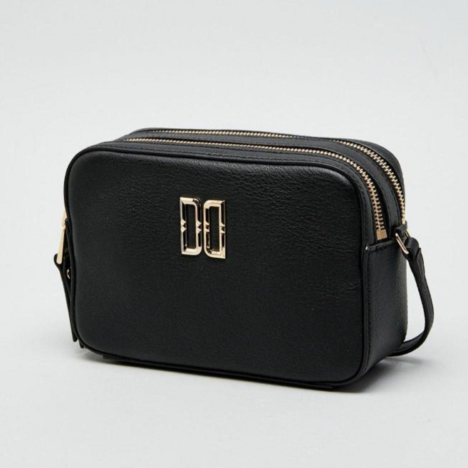 닥스 블랙 골드로고 미니크로스백