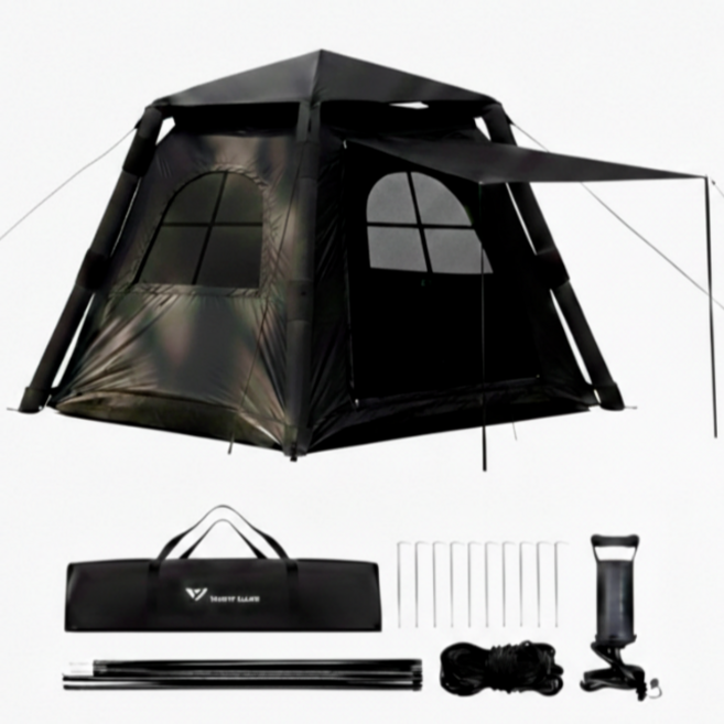 에어 텐트 쉘터 대형 4.8 2인 3인 4인 돔, [단일상품]