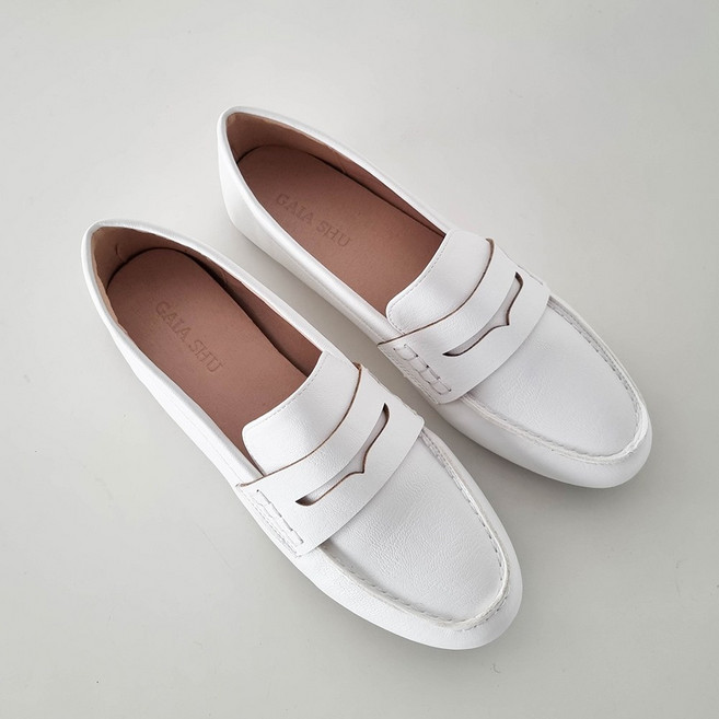 발편한 빅사이즈 콜프 페니 드라이빙 슈즈 로퍼 1cm 여성 단화